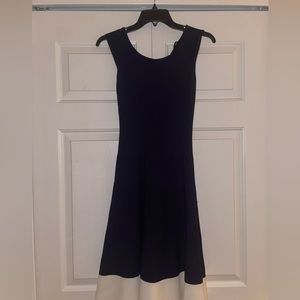 Bodycon dress white and navy size 2